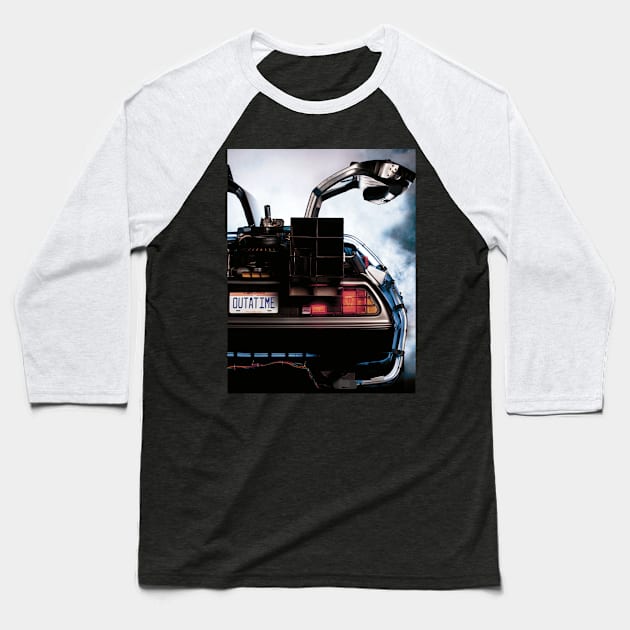 DeLorean Baseball T-Shirt by WordFandom